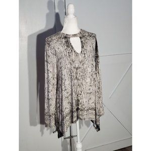 JENNIFER LOPEZ TUNIC COLOR GRAY LONG SLEEVE POLY/SPANDEX SIZE L